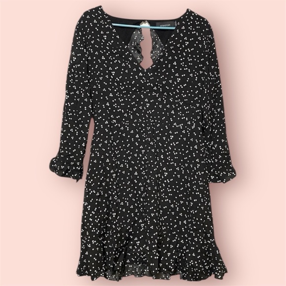 MINKPINK Dresses & Skirts - MINKPINK Polka Dot Ruffle Dress